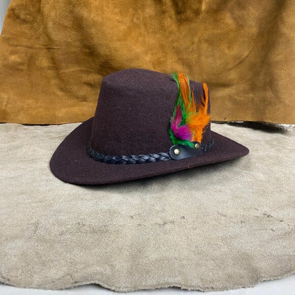 Alpine Oktoberfest Hat  Wool Hats Bavarian German Beer Festival Accessory NEW - Picture 6 of 6